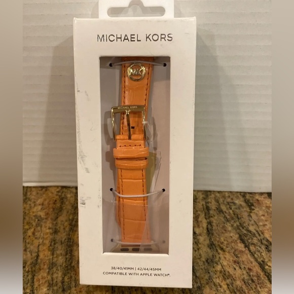 Michael Kors Women's Apricot Croco Leather Band for Apple Watch® - Picture 5 of 6